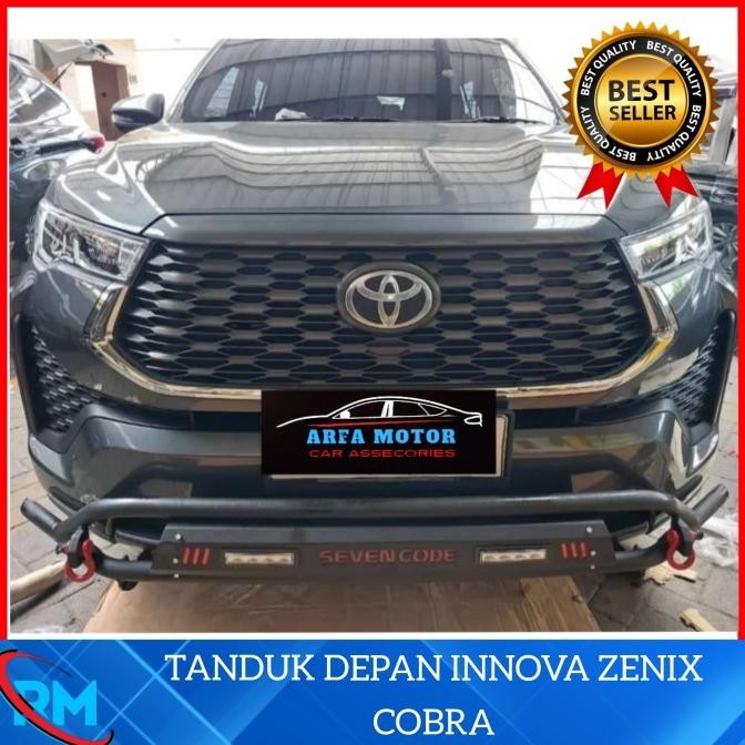 Tanduk Depan Innova Zenix Cobra Besi Bumper Depan Innova Zenix Cobra Original dan Terpercaya