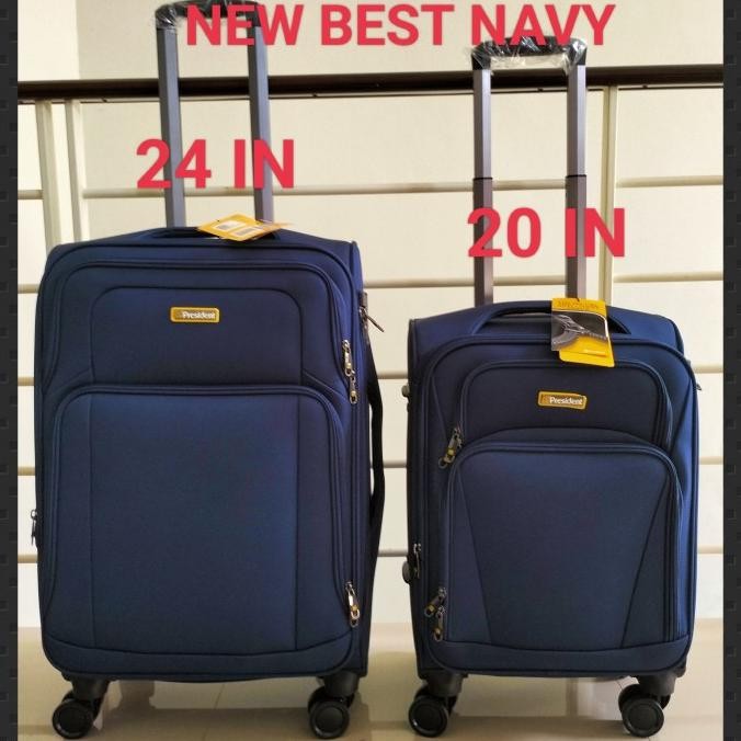 HOT SALE KOPER KAIN PRESIDENT 24 INCHI BAGASI RODA 4 TSA EXPAND