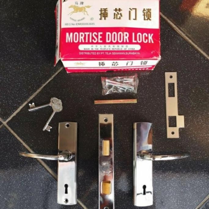 KUNCI PINTU KUDA(100% ASLI)/SLOT PINTU KUDA/HANDLE PINTU KUDA