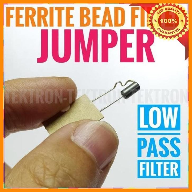 (TEK) JUMPER FERRITE BEAD FILTER, FERIT, KAWAT JUMPER, ARDUINO
