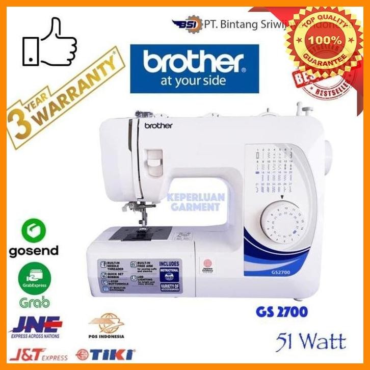 (KEP) MESIN JAHIT PORTABLE BROTHER GS 2700 - BROTHER GS 2700 SEWING MACHINE
