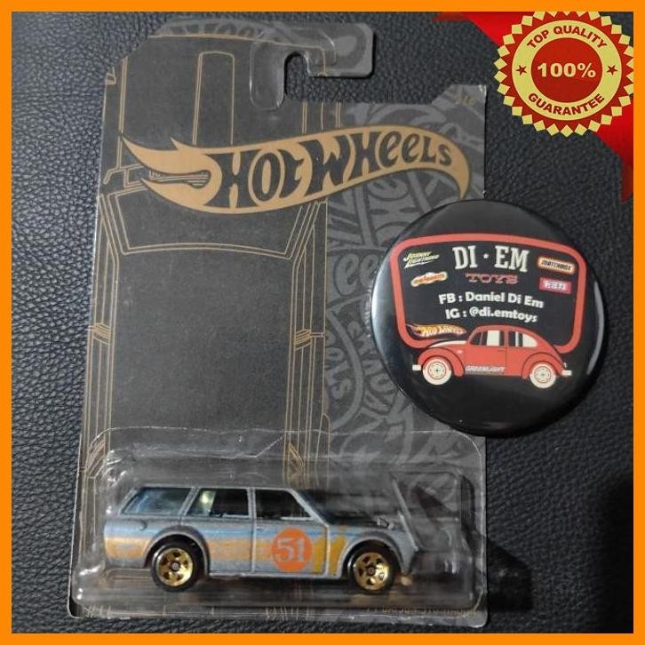(DIE) HOTWHEELS 71 DATSUN 510 WAGON SATIN GOLD