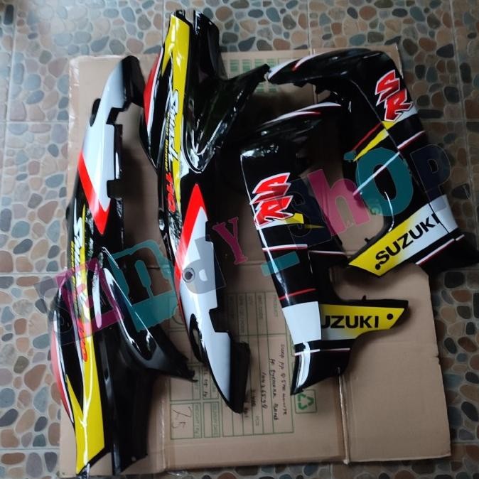 New BODY BELAKANG + SAYAP SMASH 110 LAMA HITAM BERSTRIPING