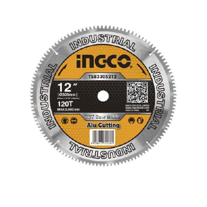 Mata Miter Saw Aluminium Tct Saw Blade 12" Ingco Tsb3305212 Gergaji Original Dan Terpercaya