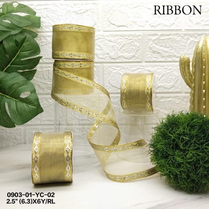 

Sale! Import Pita Rol Dekorasi Aksesoris Natal 0903-01(Yc-02
