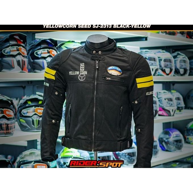 Baru  Jaket Motor Yellowcorn Seed Sj-2313 Bk/Yellow Jacket Touring Ori Japan