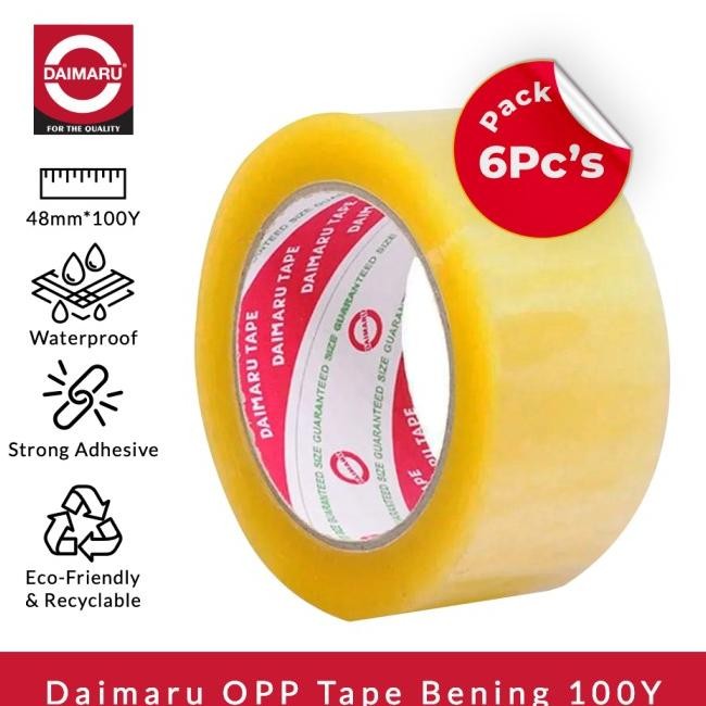 

Paet 1 Lop Ii 6Pc Daimaru Opp Laban Bening 48 Mm 100 Yard