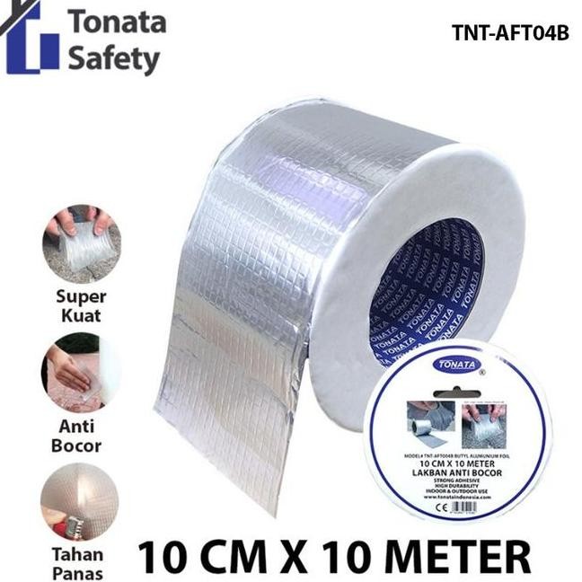 

Laban Anti Bocor Lem Anti Air Tonata Alumunium Foil Butyl Tape 10 Cm 10 M