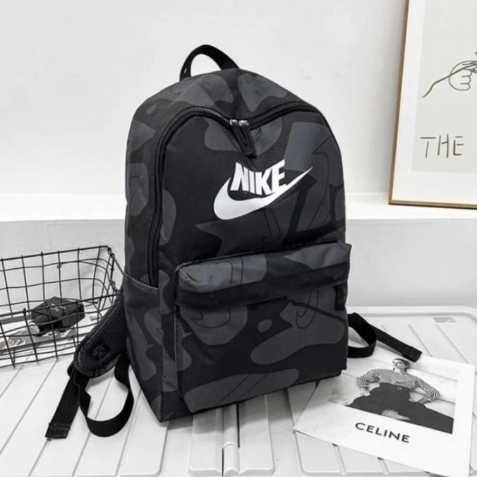 Murah Tas Ransel Pria Nike Hitam Backpack / Tas Sekolah Anak Remaja Dewasa Kantor