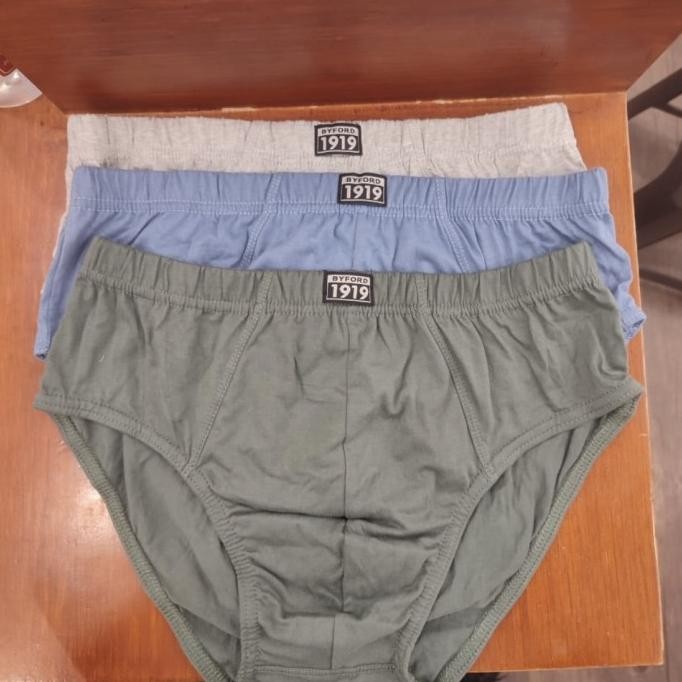Celana Dalam Pria Byford Mini Slip Isi 3 Cotton Original Dan Terpercaya