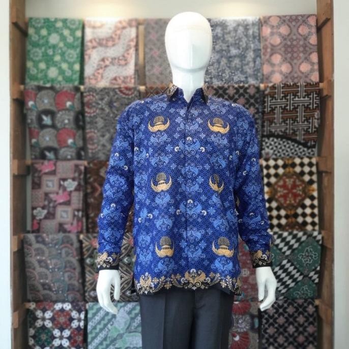 Terlaris Korpri Kemeja Pria Pns Lengan Panjang Atasan Kerja Pegawai Seragam Xxl Ready Stok