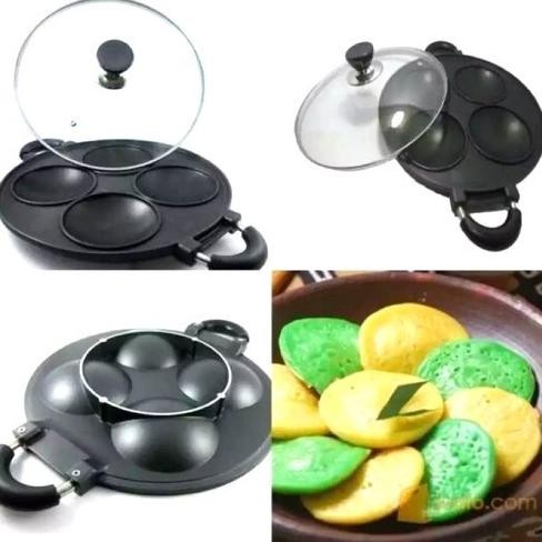 

Dv - Cetakan Kue Serabi / Dorayaki / Apem Teflon Anti Lengket -Hitam Original Dan Terpercaya