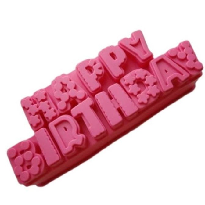 

Cetakan Silikon Loyang Kue Coklat Puding Happy Birthday Uk. 29X10X7 Cm Original Dan Terpercaya