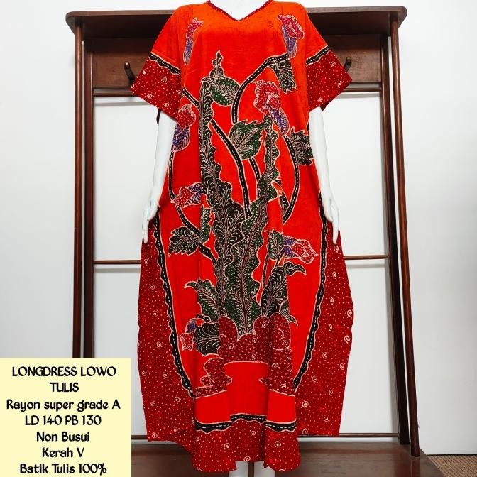 Daster Panjang Semata Kaki BATIK AIS Jumbo Rayon Premium Batik Tulis