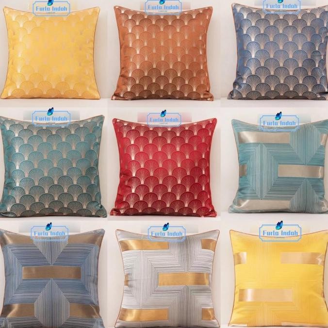SARUNG BANTAL SOFA SARUNG BANTAL KURSI TYPE MEWAH IMPORT 4545CM
