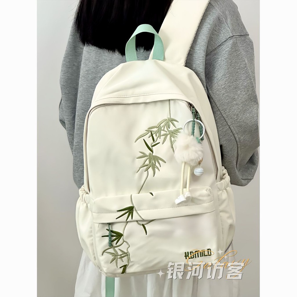 Tas Wanita Baru, Ransel Cina Baru, Gaya Bordir, Ransel Perjalanan Kapasitas Besar