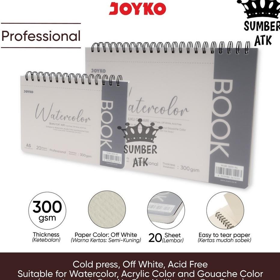 

Watercolor Boo Buu Cat Air Joyo Wlb2600 300 Gm 20 Heet A5 A4