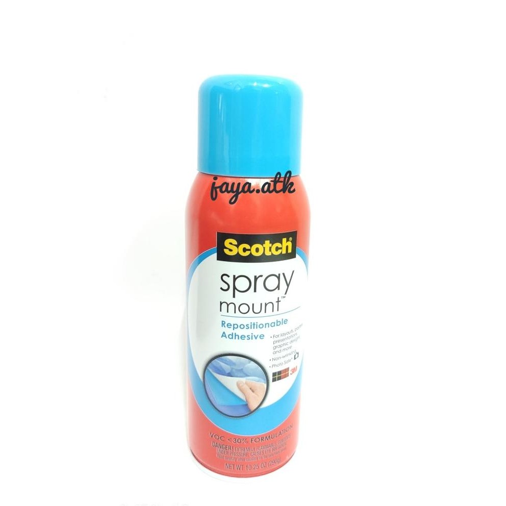 

JUAL LEM SEMPROT 3M SCOTCH SPRAY MOUNT ADHESIVE TIDAK PERMANEN 6065 290 GR