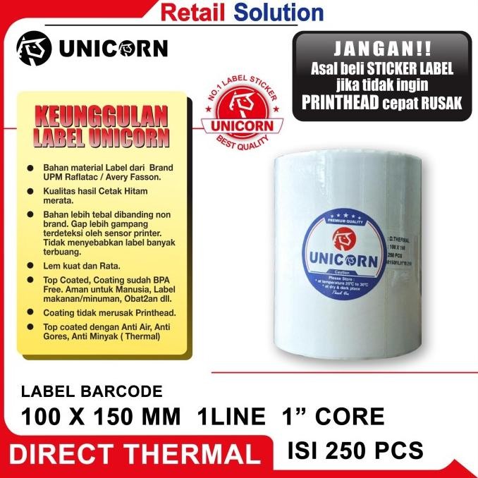 

MURAH Label Thermal Resi Alamat Size A6 100x150 mm / 100x150mm / 100 x 150
