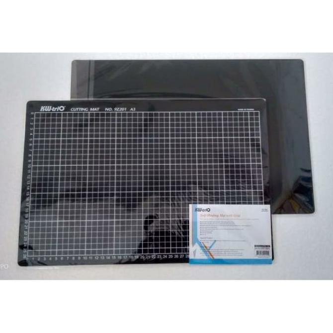 

Terlaris Cutting Mat Size A3, 9Z201 Double Sided Self Healing A3.Merek Taiwan KW-TRIO, ORIGINAL Cutter Green SALE