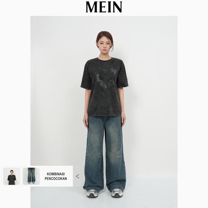 HRG DISKON [MEIN] [UPGRADE] GIRL POWER Celana Panjang High Waist  Baggy Jeans Pinggang Tinggi Gradie