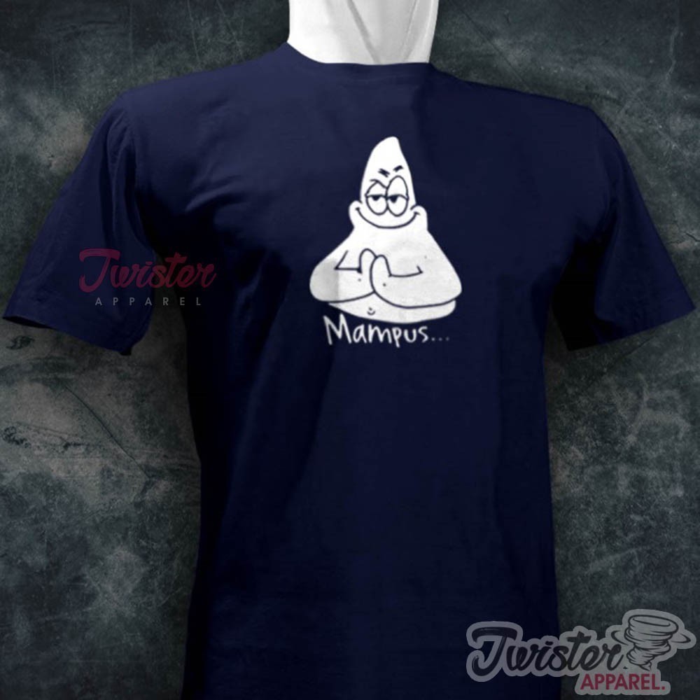 Kaos T Shirt Pria Spongebob Patrick Mampus Meme Kata Kata