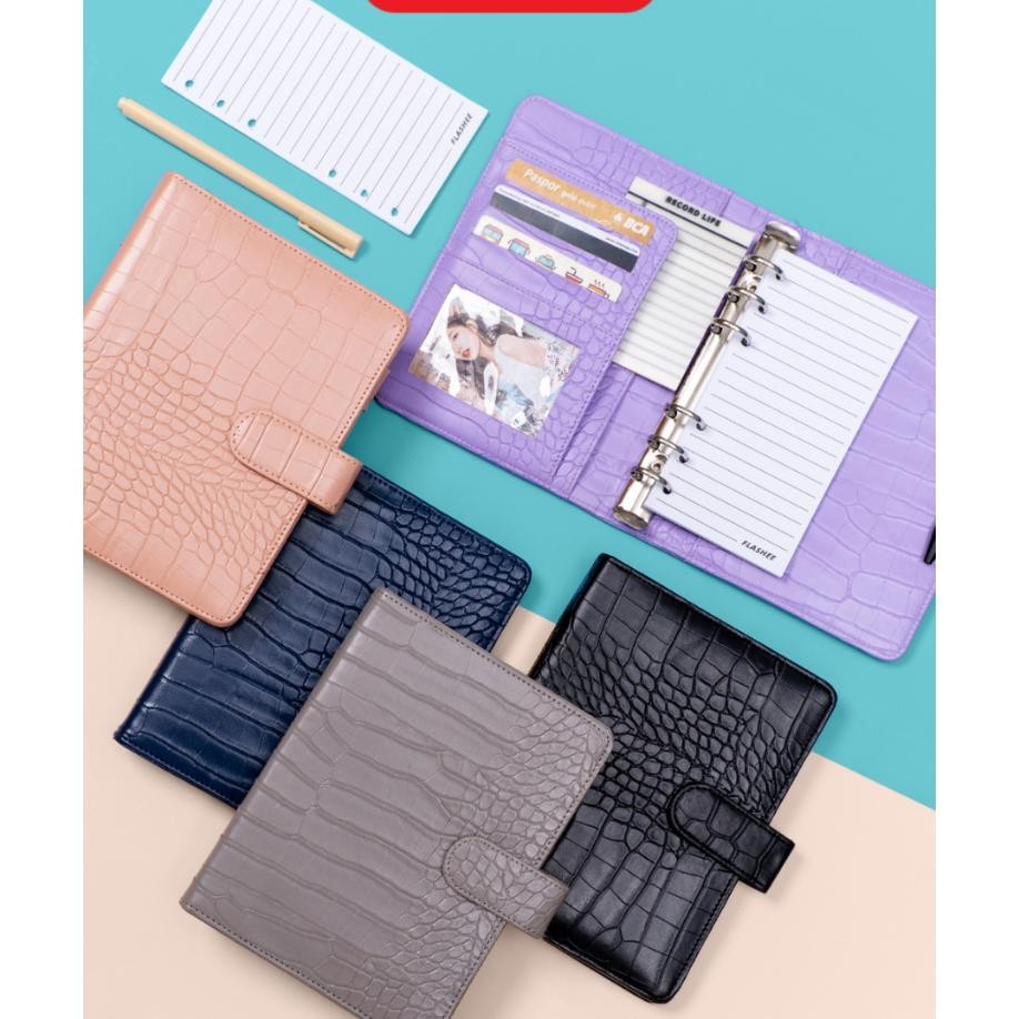 

Flahee Binder Polo Phoebe A6 Eluif Croco A6 6 Ring Agenda A6 Croco 6 Ring Binder A6 Organizer