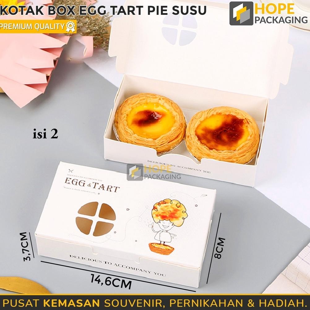 

TERMURAH [ isi 5 pcs ] Kotak box Egg Tart Pie susu / Gift Box Cookies / kotak kue hampers / box hadiah uk-12