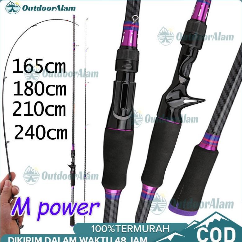 ORIGINAL Joran Pancing 6-12LB 165-240cm Joran 2 Bagian Carbon Fiber Joran UL Joran BC  DAIWA pancing