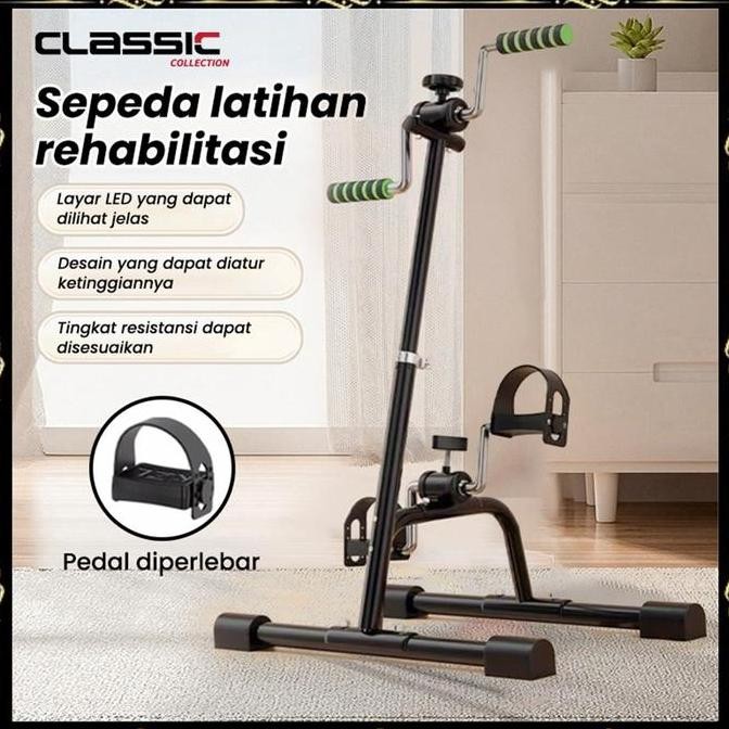 Sepeda Statis-Alat/ Terapi Stroke Kaki Dan Tangan Olahraga Gym Fitness/ Terapi Kaki dan Tangan Pende