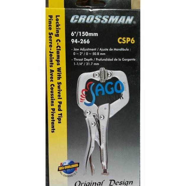 PROMO Tang Buaya Model Clamp C (Locking C-Clamp with Swivel) 6inch CROSSMAN