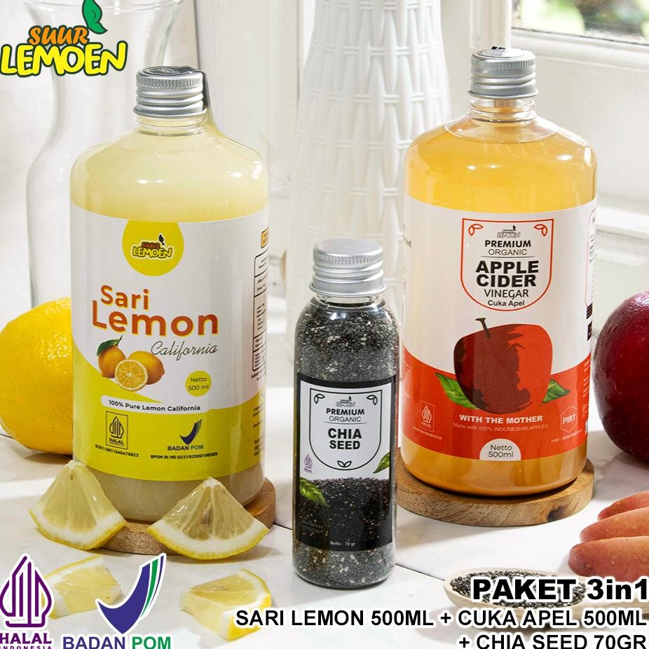 

Paet Ehat Cua Apel Ml Ari Lemon Murni Ml Dan Chia Eed 70Gr