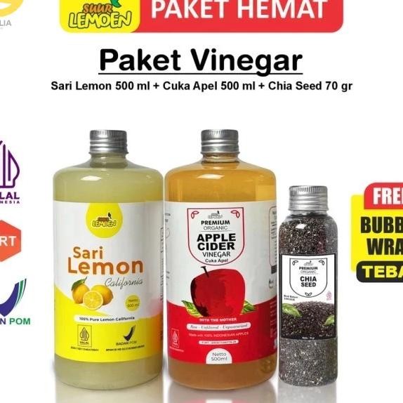 

Paet Paet Ehat 3In1 Cua Apel Ml Ari Lemon Ml Dan Chia Eed 70Gr