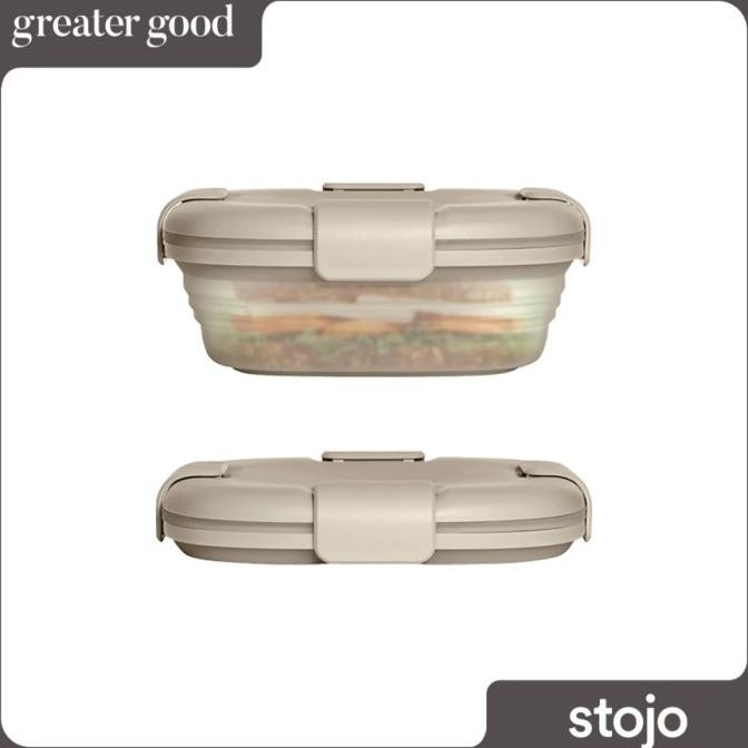 Sale Stojo - Collapsible Food Box In Translucent Oat 24 Oz / 700 Ml