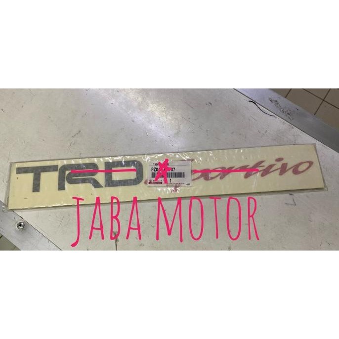Stiker Trd Sportivo Fortuner Original Great