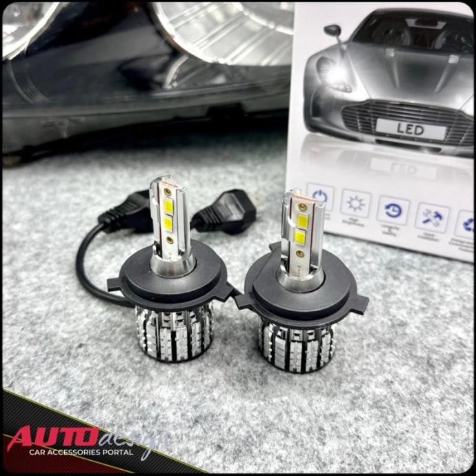 N Ads6 Lampu Led Mobil 50Watt 12Volt Putih 6000K H1 H3 H4 H7 H8 H11 H16