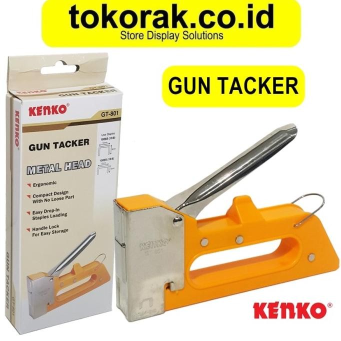 

STEPLER TEMBAKAN STAPLES GUN TACKER KENKO 13 / 8 GUNTACKER JOK 13/8