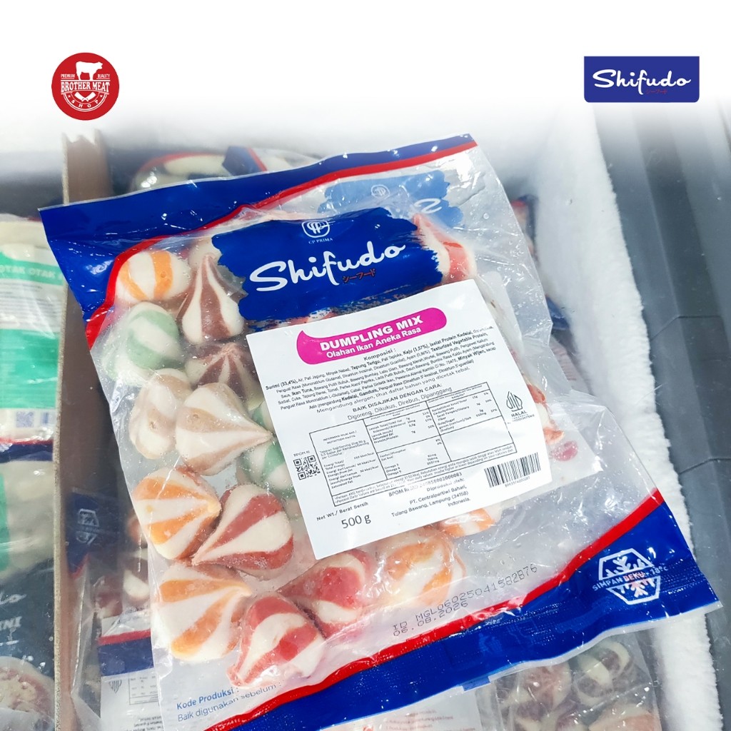 

RB SHIFUDO Dumpling Mix 500gr, Olahan Ikan Aneka Rasa - Brothermeatshop