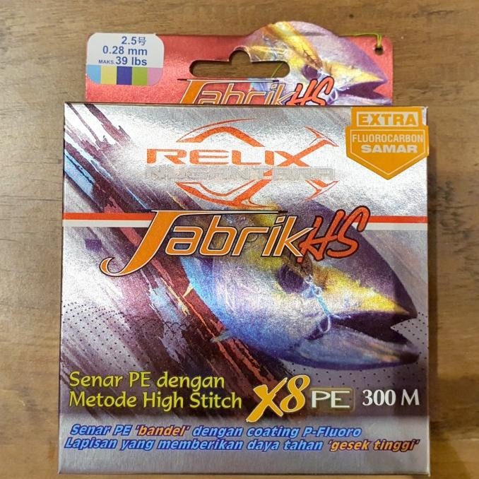 BEBAS ONGKIR - Senar PE Jabrik HS Relix Nusantara PE #2,5