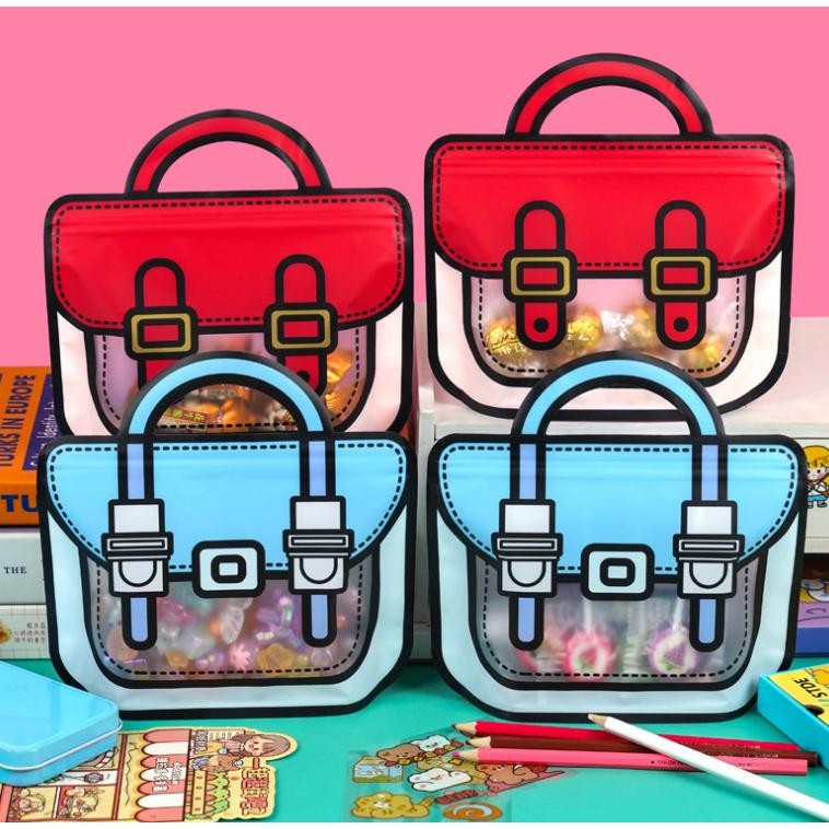 

VIRAL HX193 [1 Paket = 10 Pcs] Plastik Snack Hadiah Ziplock Birthday Packaging Bag ty-65