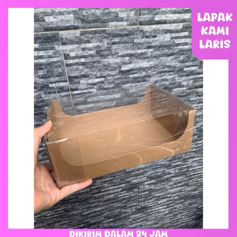

COD LKL - [ISI 3 PCS] Dus tutup transparant mika sekat 6 pudding mini atau cupcake tart ad-3