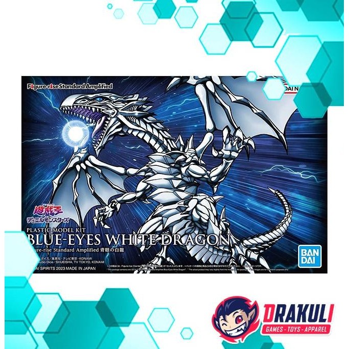 TERBARU BANDAI PLAMO FIGURE-RISE STANDARD AMPLIFIED BLUE - EYES WHITE DRAGON 
