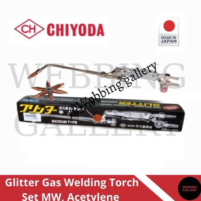Chiyoda Glitter Gas Welding Torch Set MW, Acetylene Type Medium