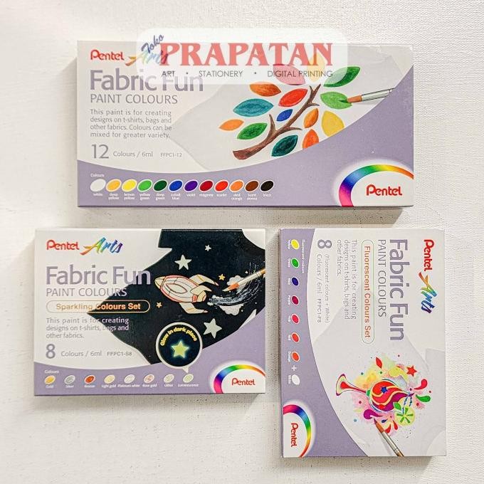 

Sale Pentel Fabric Fun Paint Set 6Ml | Cat Kain Tekstil
