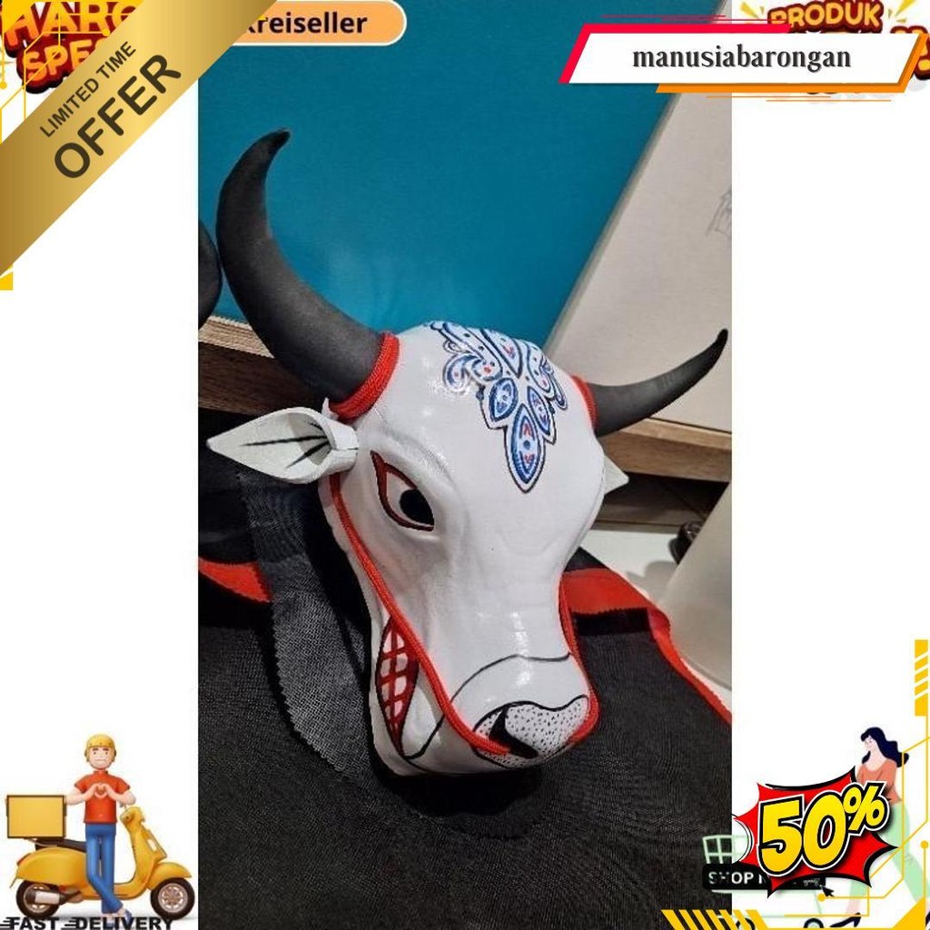 Mainan Bantengan Mberot Putih /Mainan Anak Anak Bantengan Bantengan Mberot Krs Siap Kirim