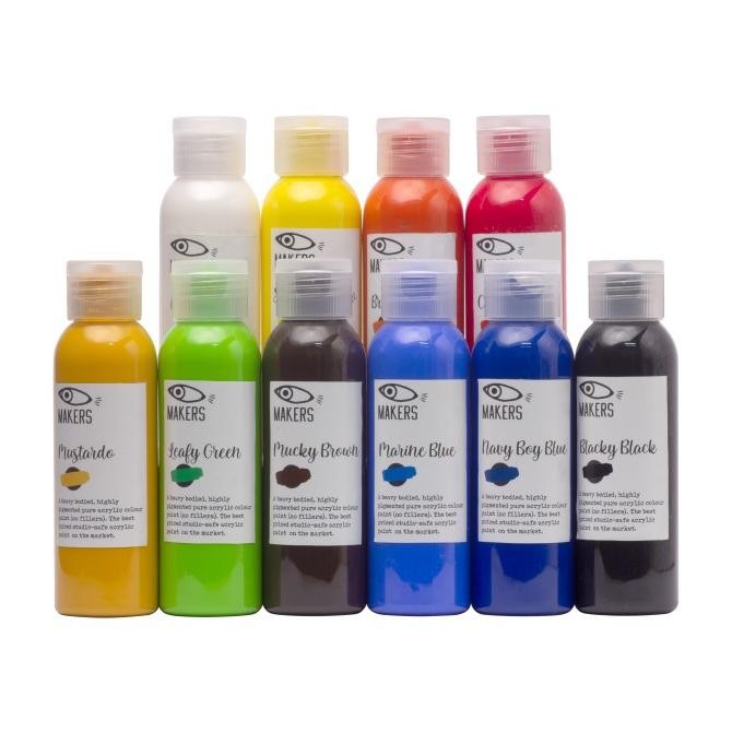 

Sale Acrylic Paint Set Of 10 100 Ml By Makers