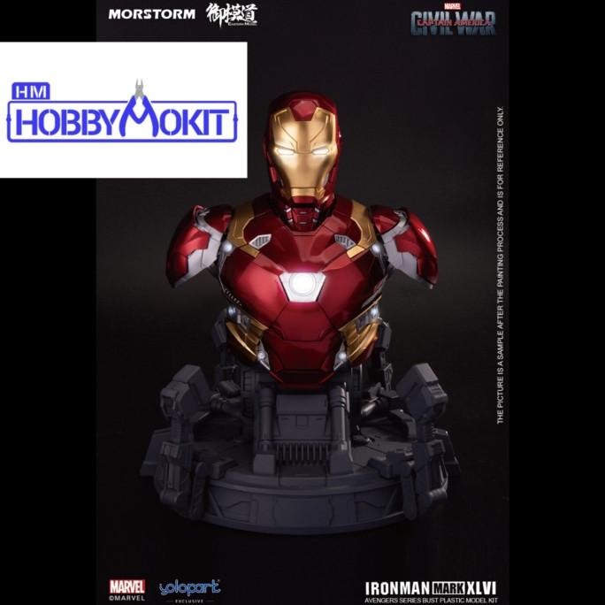 Morstorm Iron Man Mark 46 Bust Plastic Model Kit