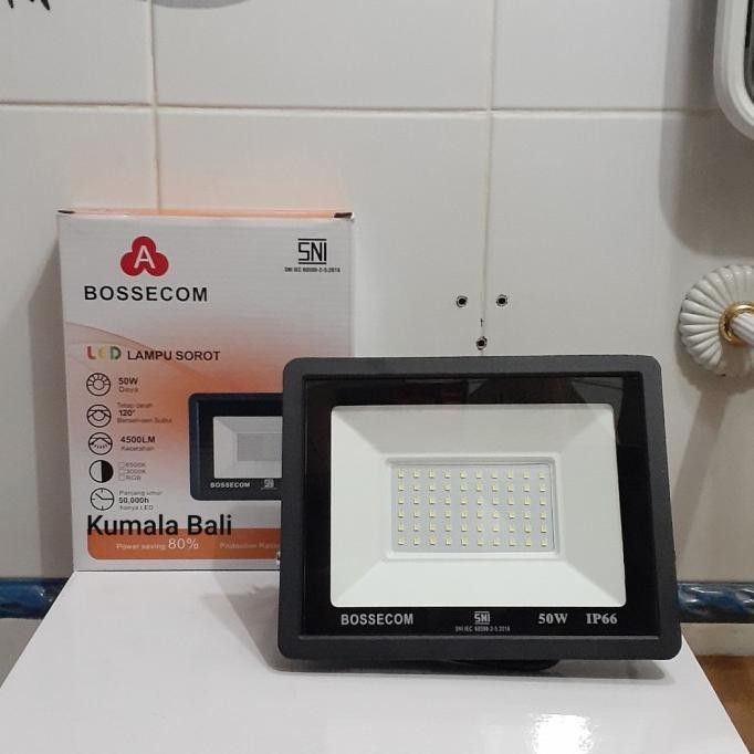 lampu sorot LED 50w sinar putih Bossecom