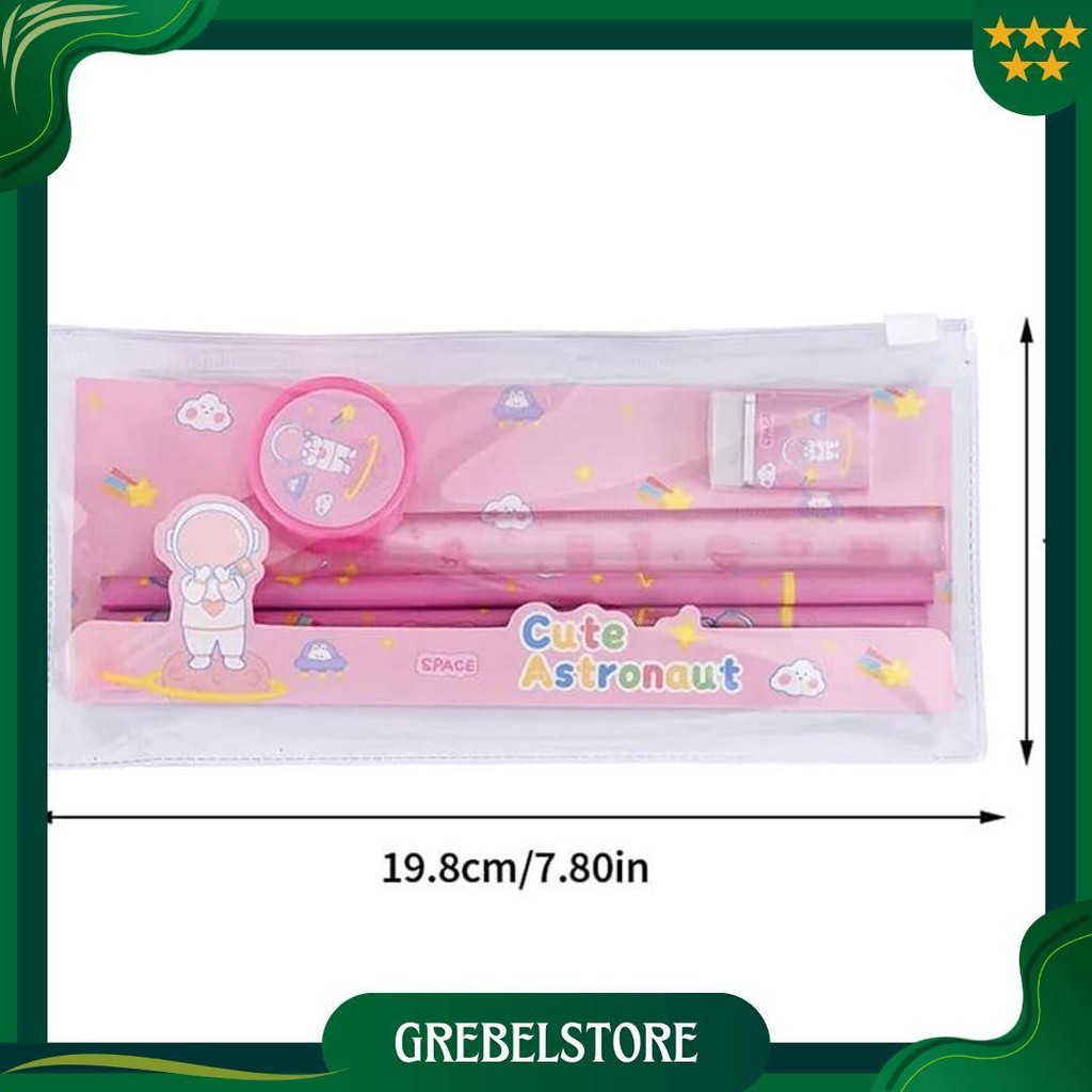 

Bee One - Set Alat Tulis Karakter Cute Astronot 5 In 1 Paket Alat Tulis Ori