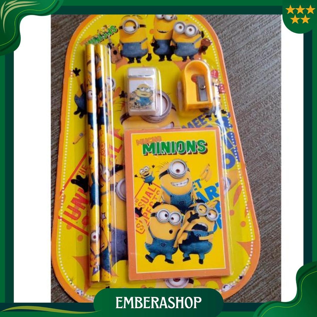 

Tokojujur Souvenir Atk Pencil Set 5 In 1 Alat Tulis Pensil Penghapus Paket Bingkisan Sekolah Anak Promo 4.4